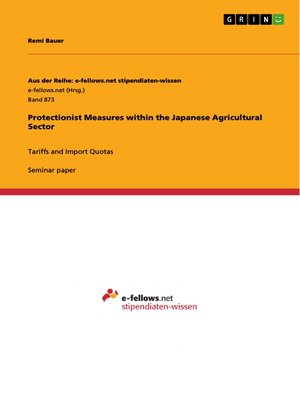 cover image of Protectionist Measures within the Japanese Agricultural Sector